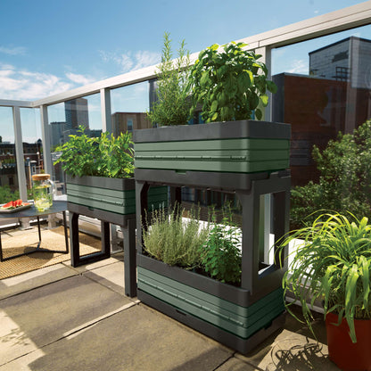 Jardin modulaire ensemble avec 2 bacs et 2 pattes