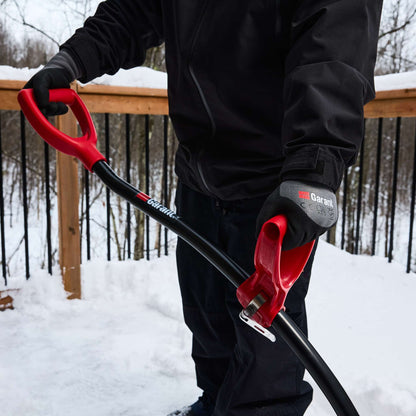 Pelle-grattoir à neige ergonomique 19,5 po en aluminium à double poignée