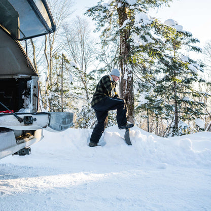 Pelle-grattoir à neige 19,5 po avec manche en fibre de verre