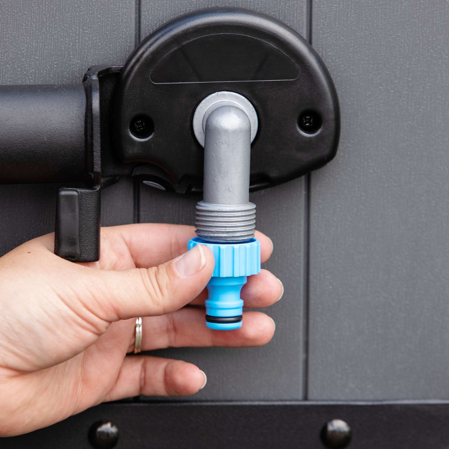 Wall-Mounted Retractable Hose Reel