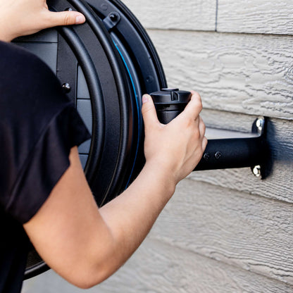 Wall-Mounted Retractable Hose Reel