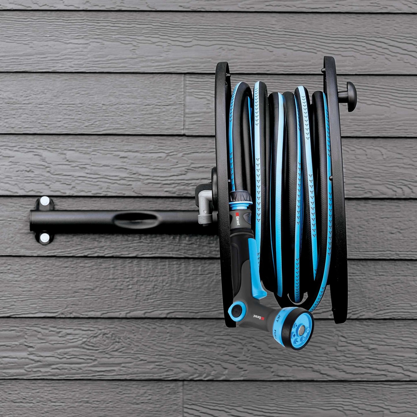 Wall-Mounted Retractable Hose Reel