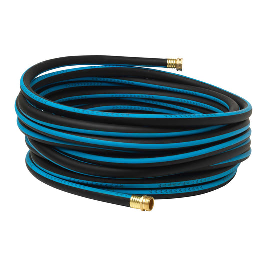 Tuyau d'arrosage anti-torsion avec raccord en laiton 50 pi (15 m)