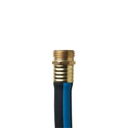 Tuyau d'arrosage anti-torsion avec raccord en laiton 50 pi (15 m)