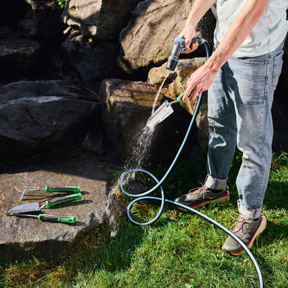 Tuyau d'arrosage anti-torsion avec raccord en laiton 50 pi (15 m)