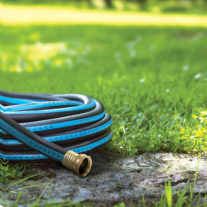 Anti-Kink Garden Hose with Brass Connectors, 15m