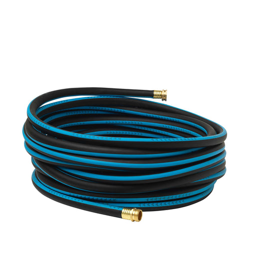Tuyau d'arrosage anti-torsion avec raccord en laiton 50 pi (15 m)