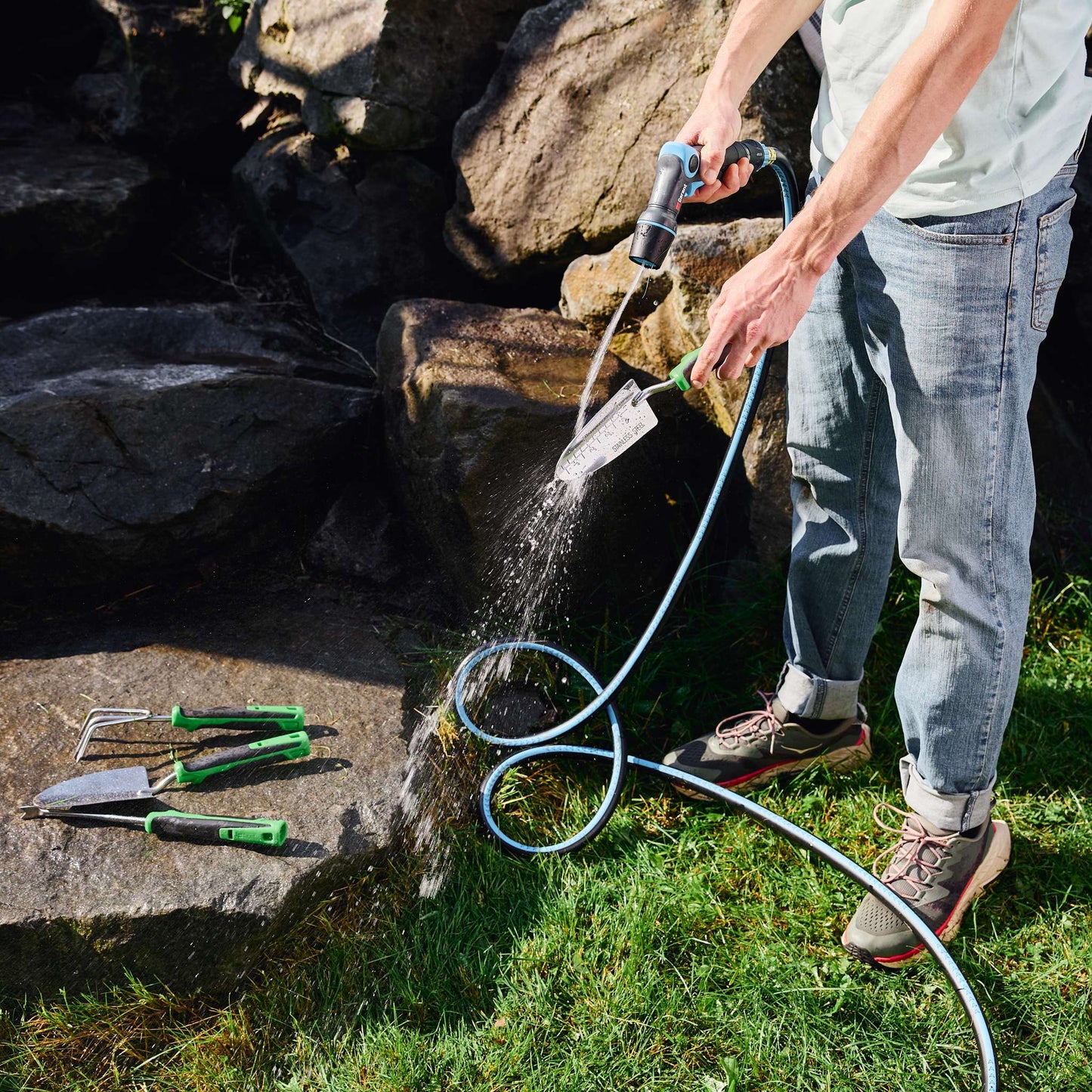 Anti-Kink Garden Hose with Brass Connectors, 30 m