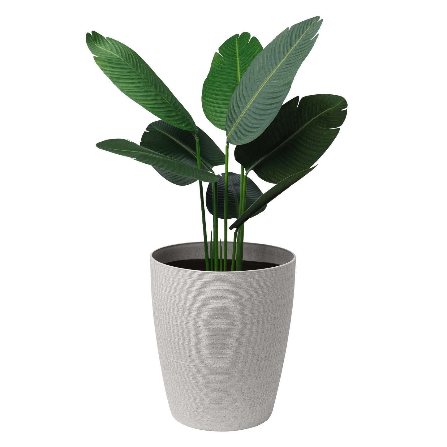 Jardinière Momoka 17 po à texture imitation pierre