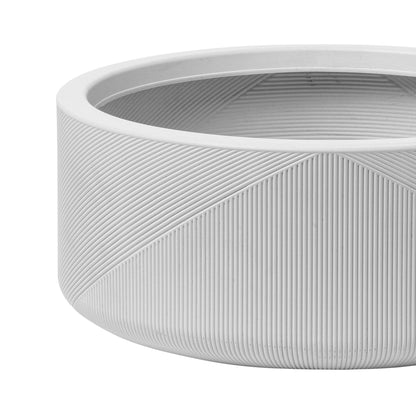 15" Gavin Planter with Geometric Lines