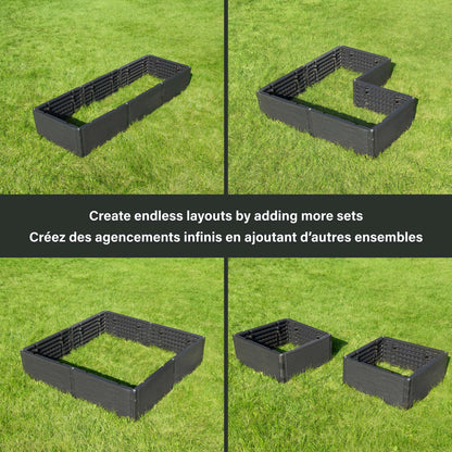 Jardin surélevé modulaire 8 panneaux