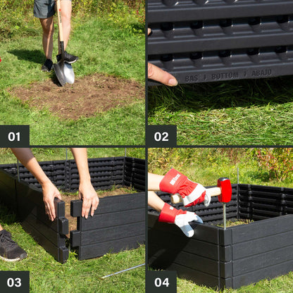 Jardin surélevé modulaire 8 panneaux