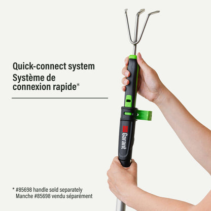 Quick-Connect Hand Tool Set: Cultivator, Trowel, and Transplanter