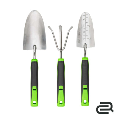 Ensemble d’outils à main à connexion rapide: Sarcloir, truelle et transplantoir