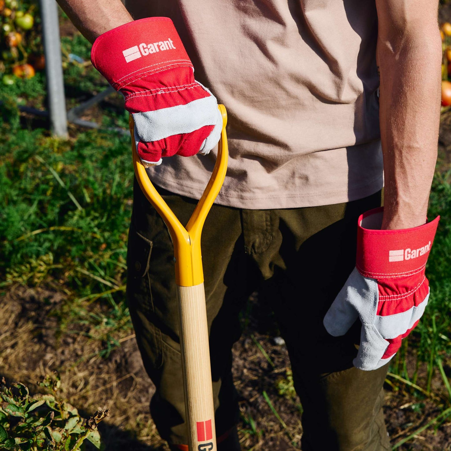 Leather Work Gloves, Size L