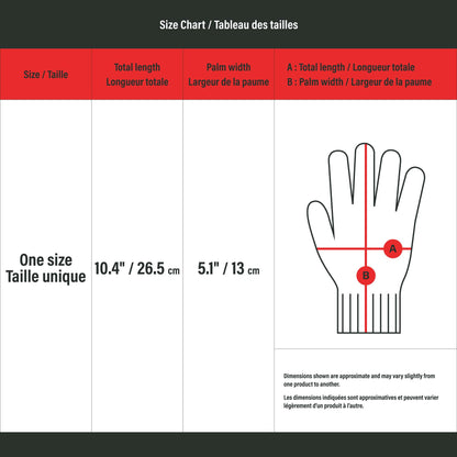 Leather Work Gloves, Size L
