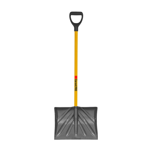 18" Snow Pusher with Fiberglass Handle and Steel Wear Strip