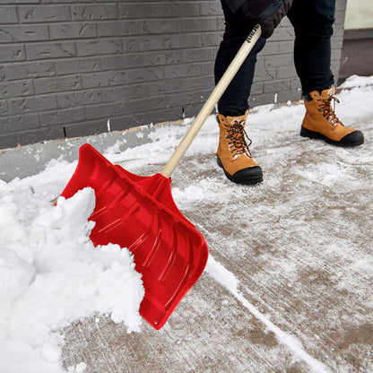 Pelle-grattoir à neige 24 po avec lamelle en acier