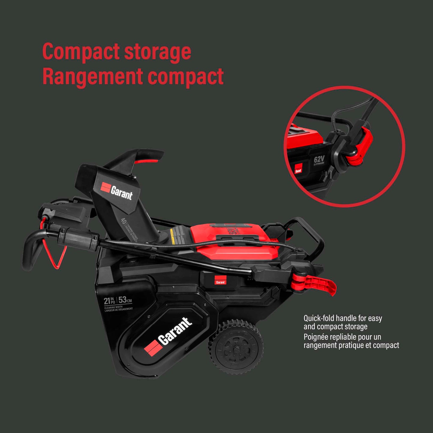 21'' Cordless Electric Snow Blower