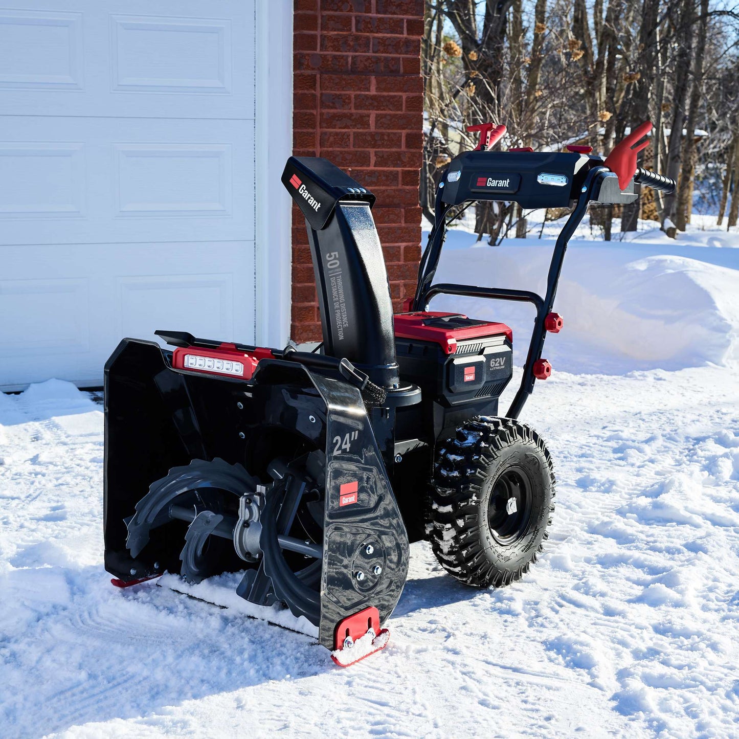 Souffleuse à neige électrique sans fil 24 po à 2 phases, autopropulsée