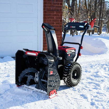 Souffleuse à neige électrique sans fil 24 po à 2 phases, autopropulsée