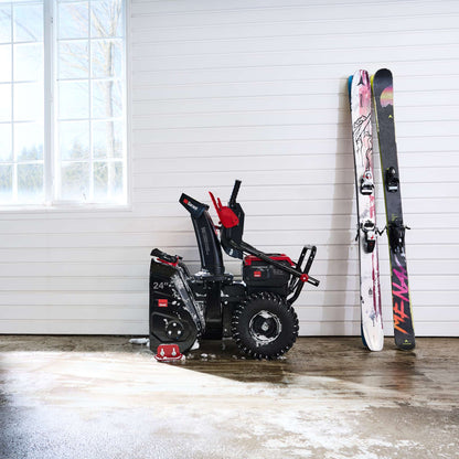 Souffleuse à neige électrique sans fil 24 po à 2 phases, autopropulsée