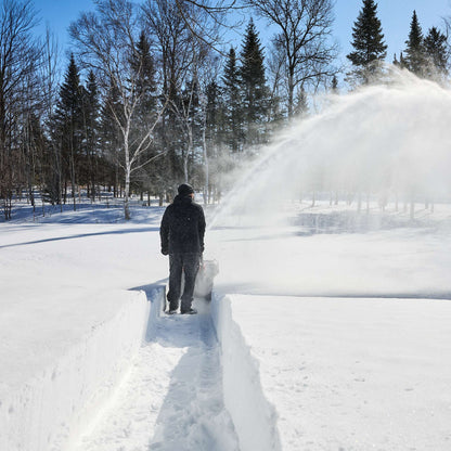 Souffleuse à neige électrique sans fil 24 po à 2 phases, autopropulsée
