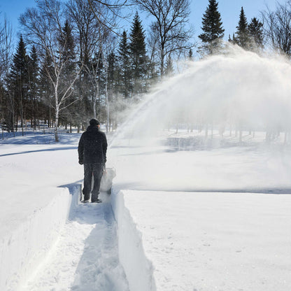 Souffleuse à neige électrique sans fil 24 po à 2 phases, autopropulsée