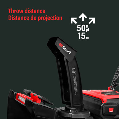 Souffleuse à neige électrique sans fil 24 po à 2 phases, autopropulsée