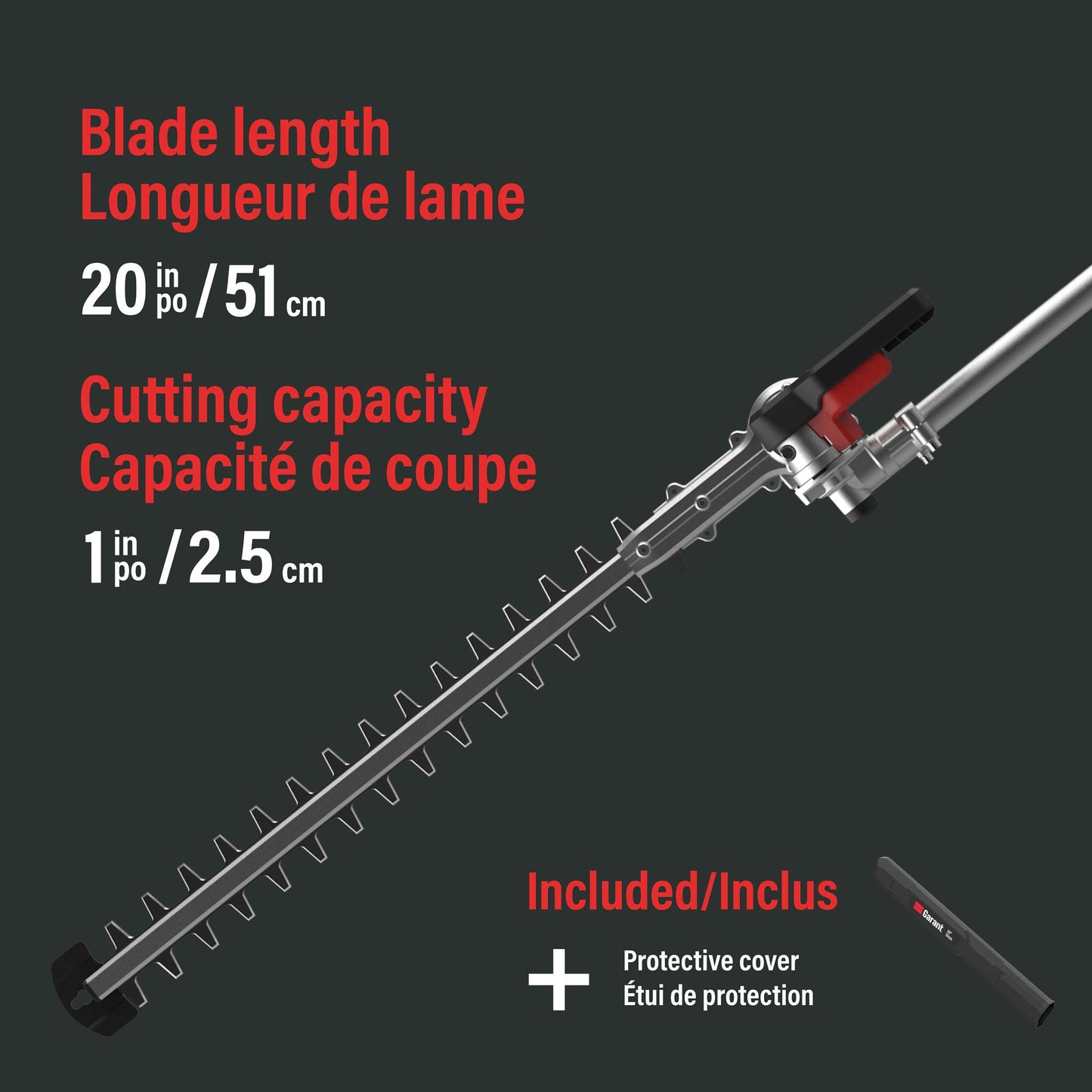 20'' Hedge Trimmer Attachment