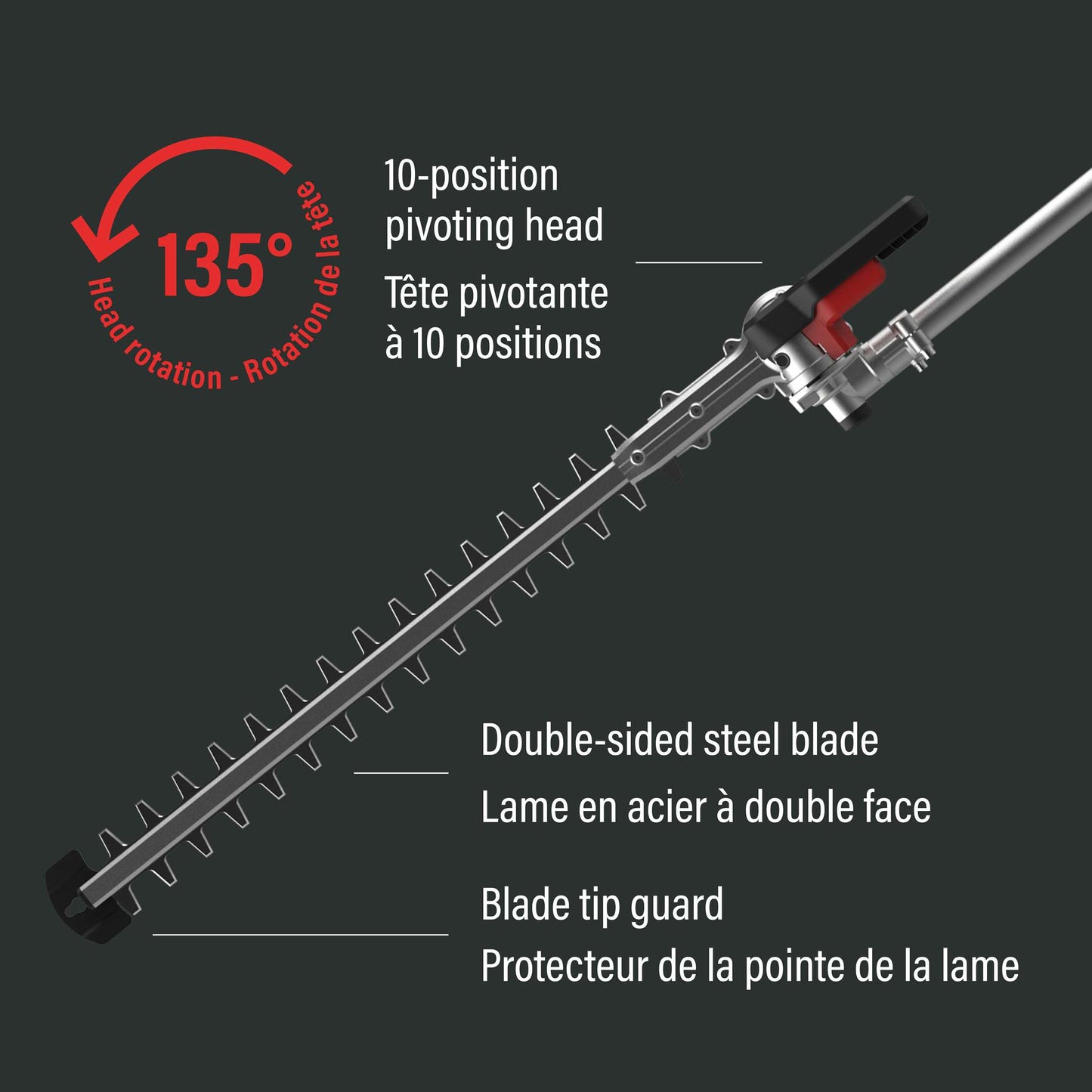 20'' Hedge Trimmer Attachment