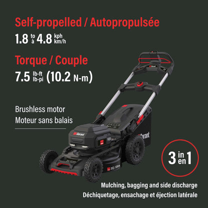 Self-propelled 21-inch Cordless Electric Lawn Mower