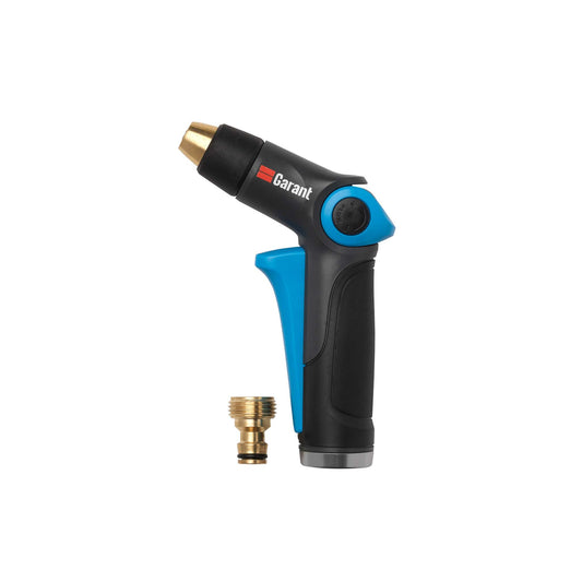 Pistolet d'arrosage à 2 fonctions avec embout et raccord en laiton