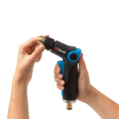 Pistolet d'arrosage à 2 fonctions avec embout et raccord en laiton