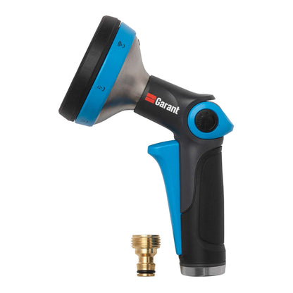 7-Function Watering Spray Nozzle with Brass Fitting