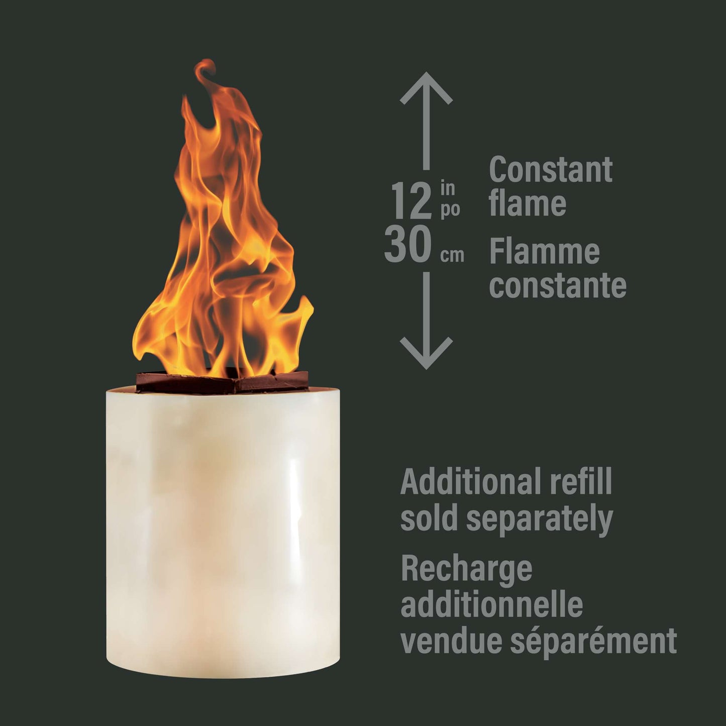 Outdoor Fire Pit Ecofuego, No Smoke Emissions, 15 x 12 inch