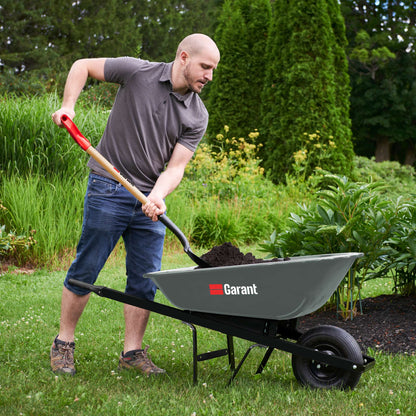 5-ft³ Steel Gardening Wheelbarrow