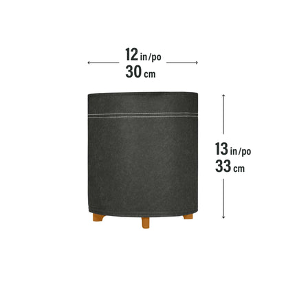 12" Hygge Felt Planter with self-watering system