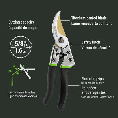 Sécateur à contre-lame en Titanium