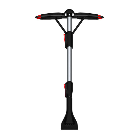 Balai à neige compact télescopique 39 po avec tête anti-égratignures pliable