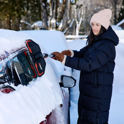 Balai à neige télescopique 36 po avec tête anti-égratignures pliable