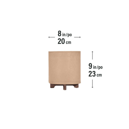 Jardinière Hygge feutre 8 po avec système auto-arrosant