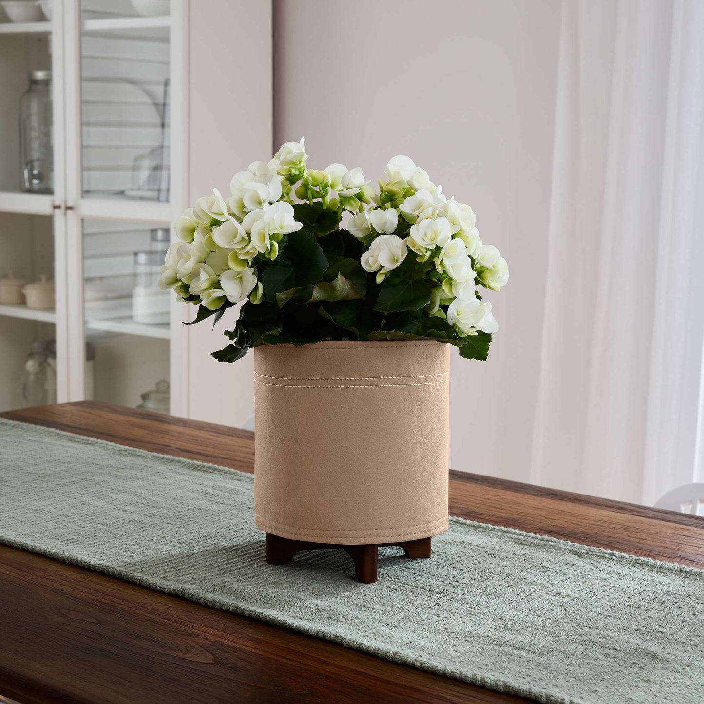 Jardinière Hygge feutre 8 po avec système auto-arrosant