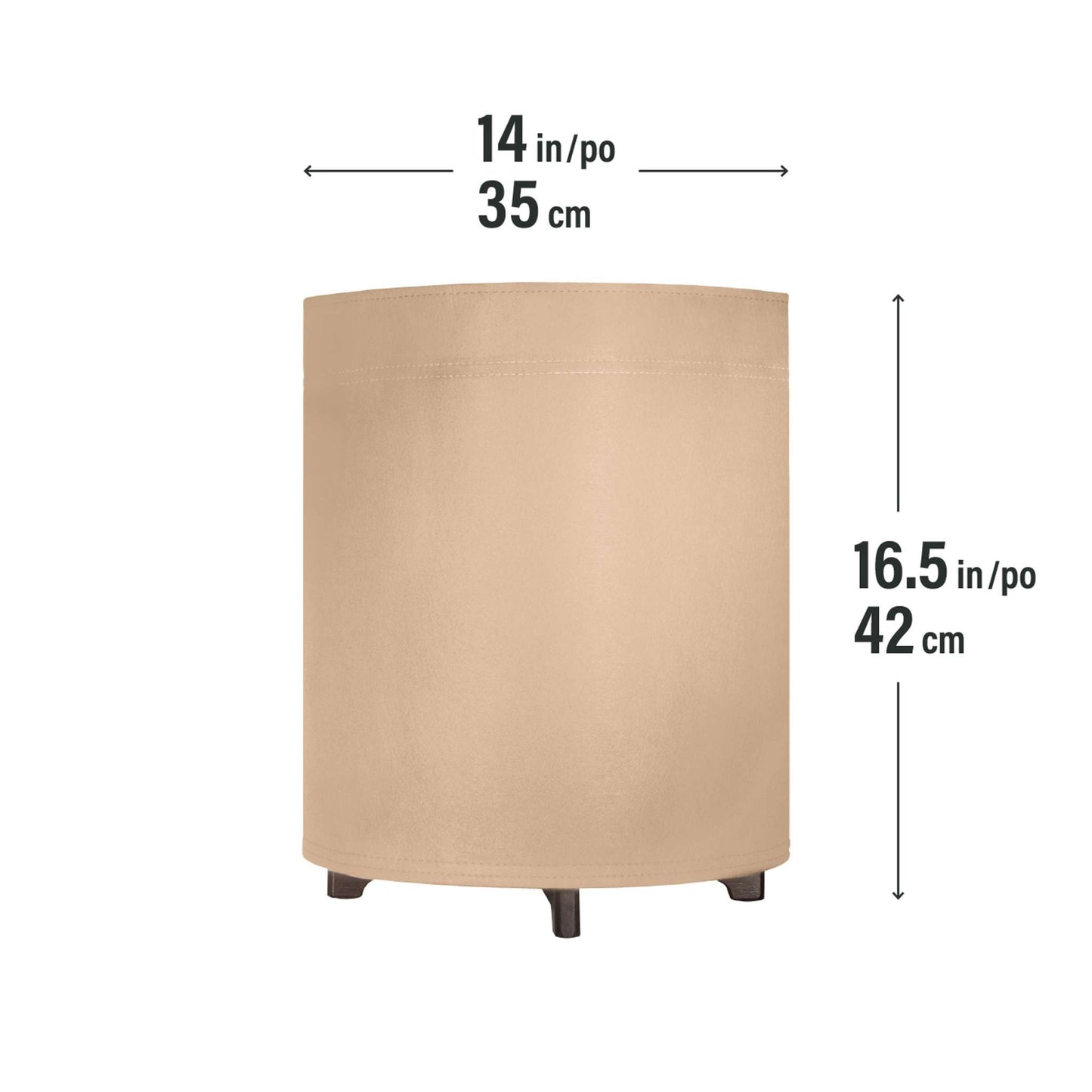 Jardinière Hygge en feutre 14 po avec système auto-arrosant