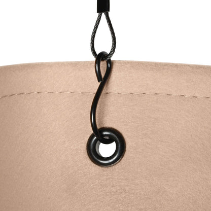 Jardinière suspendue Hygge en feutre 12 po avec système auto-arrosant