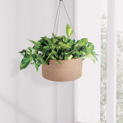 Jardinière suspendue Hygge en feutre 12 po avec système auto-arrosant