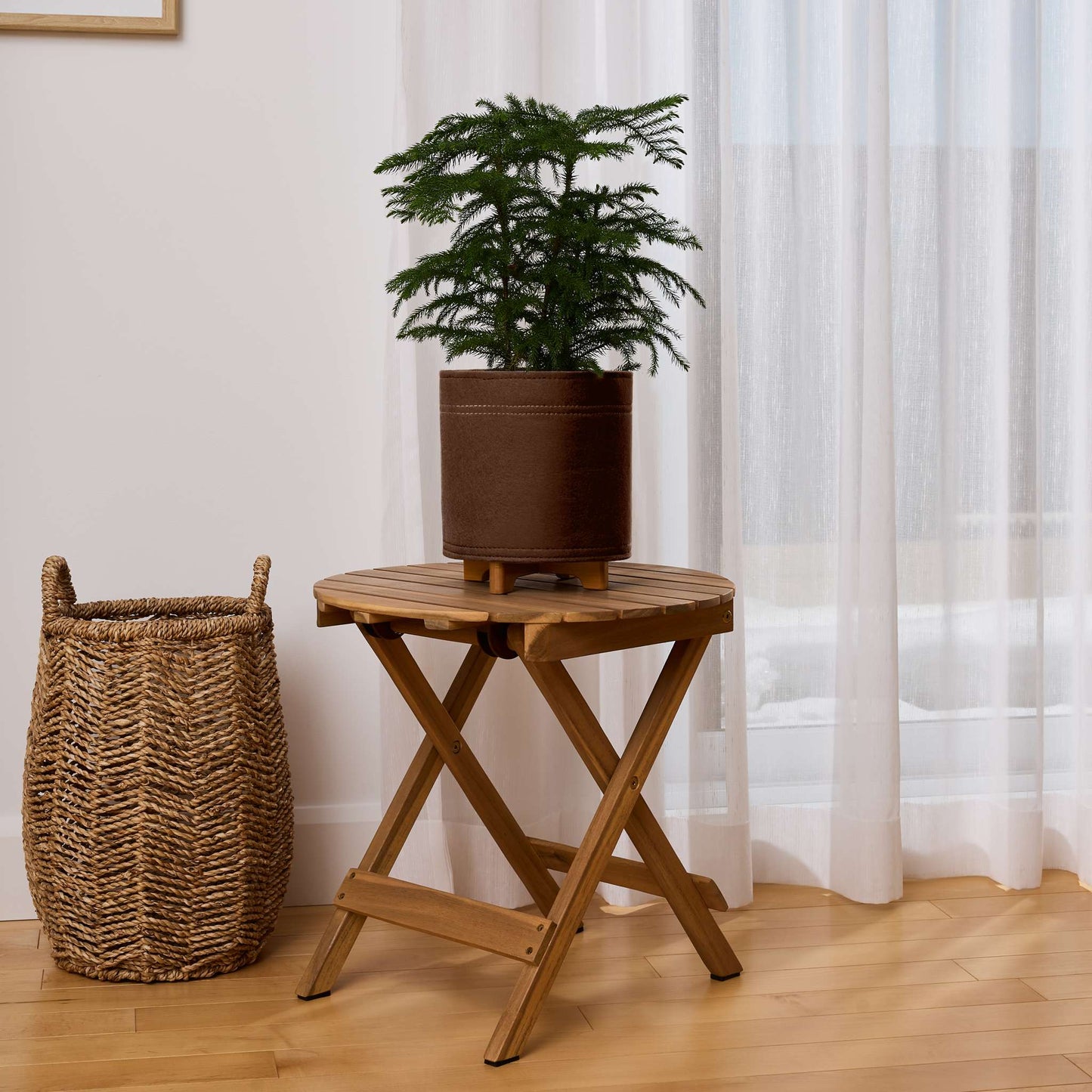 Jardinière Hygge feutre 8 po avec système auto-arrosant