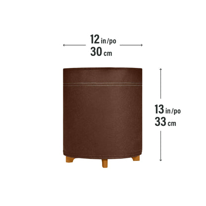 12" Hygge Felt Planter with self-watering system