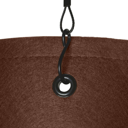 12" Hygge Felt Hanging Planter with self-watering system