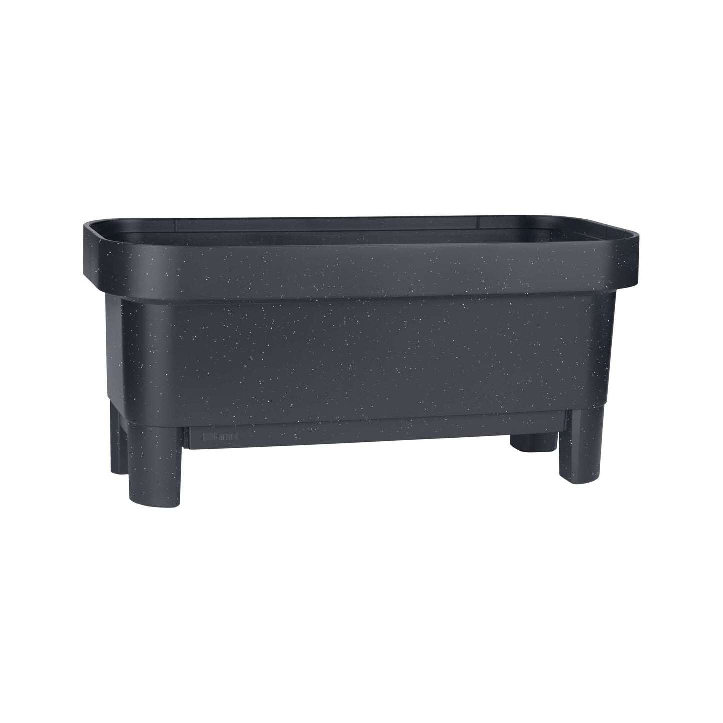 Raised garden bed with trellis and self-watering system